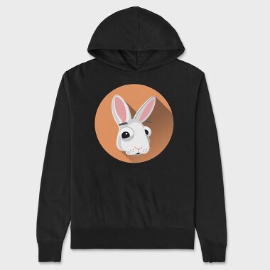 Bunny Ears Icon, Hanorac Oversize Barbati (Unisex)