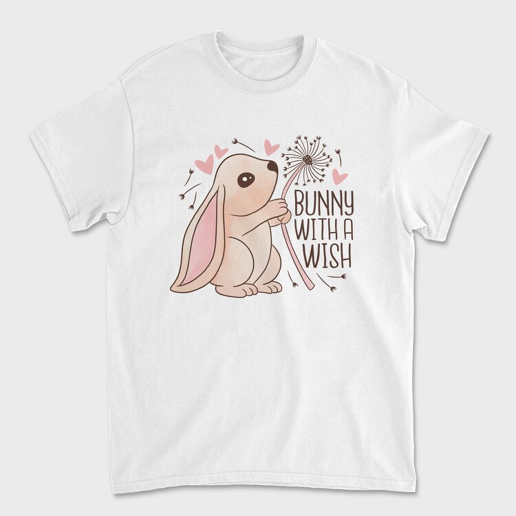Bunny Making A Wish, Tricou Barbati (Unisex)