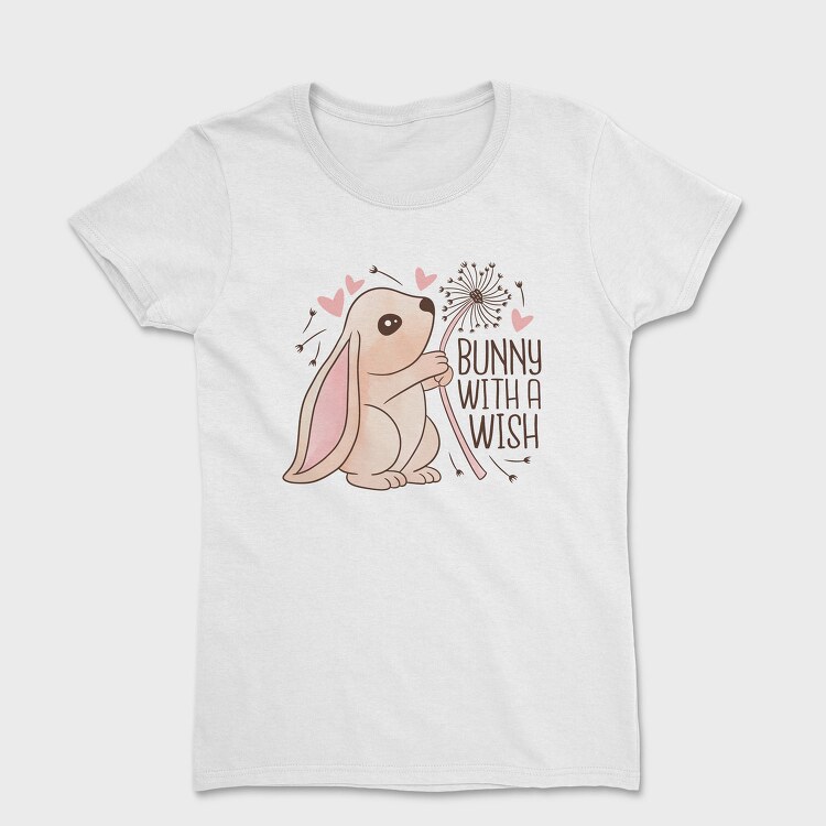 Bunny Making A Wish, Tricou Femei