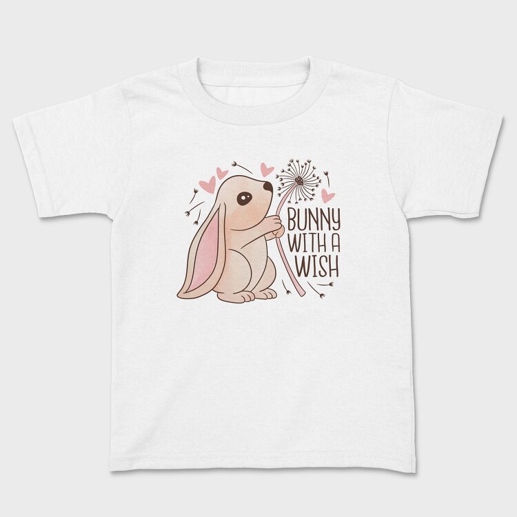 Bunny Making A Wish, Tricou Copii