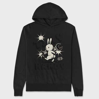 Bunny With Wrench Tiny Handy, Hanorac Oversize Barbati (Unisex)
