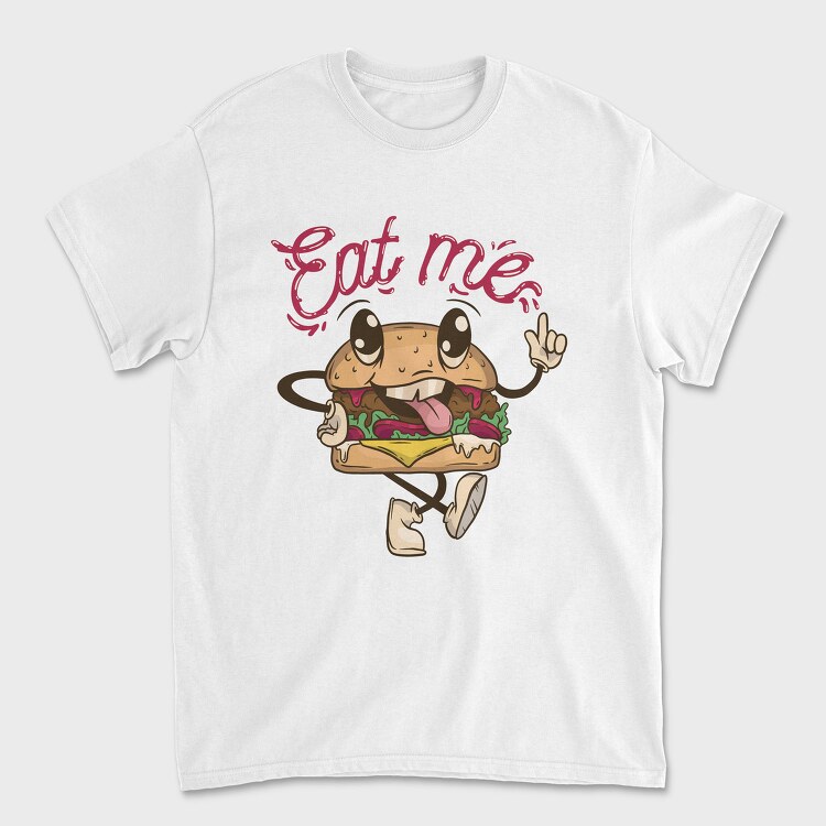 Burger Retro Eat Me, Tricou Barbati (Unisex)