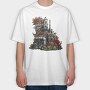 Steampunk Aquarium, Tricou Oversize Barbati (Unisex)