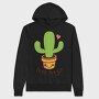 Cactus Hugs Cute 01, Hanorac Oversize Barbati (Unisex)