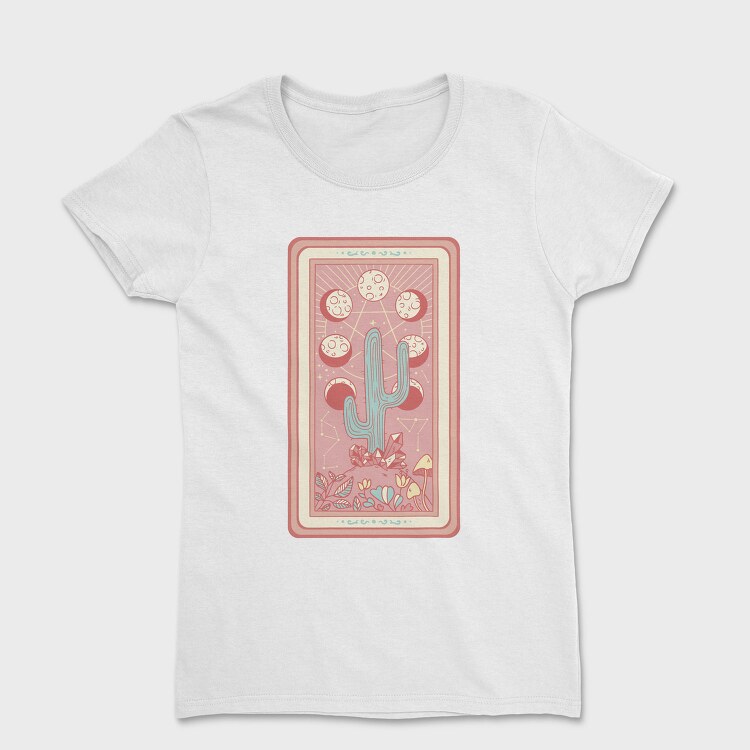Cactus Plant Tarot Card, Tricou Femei