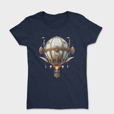 Steampunk Balloon Moon, Tricou Femei
