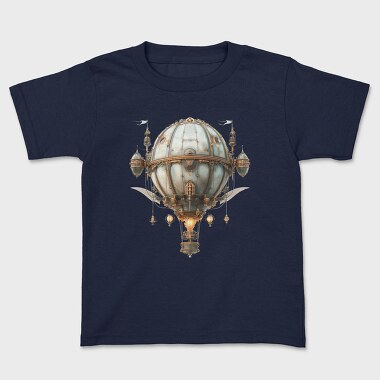 Steampunk Balloon Moon, Tricou Copii