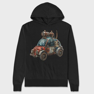 Steampunk Bee Gear, Hanorac Oversize Barbati (Unisex)
