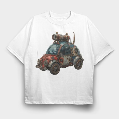 Steampunk Bee Gear, Tricou Oversize Barbati (Unisex)