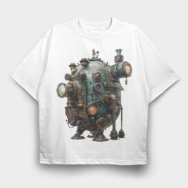 Steampunk Bubble Sub, Tricou Oversize Barbati (Unisex)