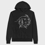Dog German Breed Line Art Kleiner Munsterlander, Hanorac Oversize Barbati (Unisex)