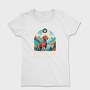 Dog In The Woods Hiking, Tricou Femei