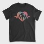 Dog Love Heartbeat, Tricou Barbati (Unisex)