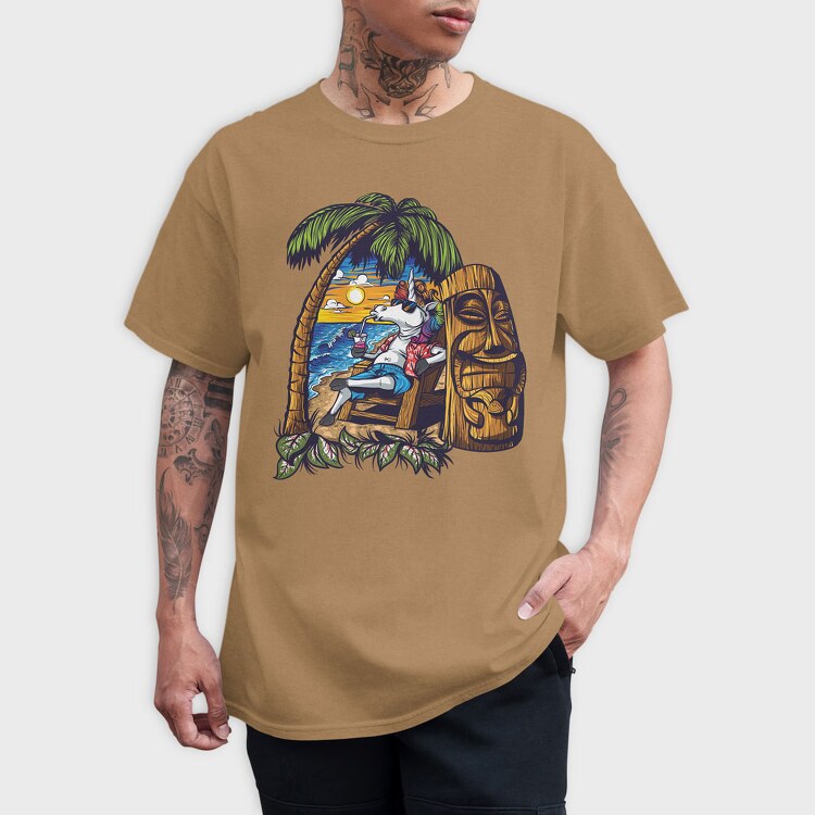 Unicorn Vacation, Tricou Barbati (Unisex)