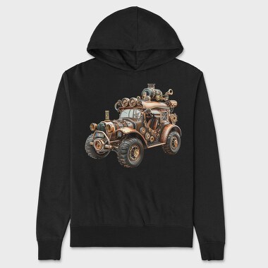 Steampunk Car Gear, Hanorac Oversize Barbati (Unisex)