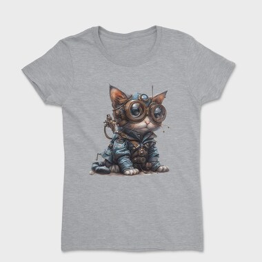 Steampunk Cat Gear, Tricou Femei