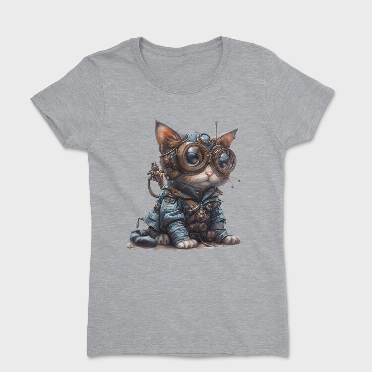 Steampunk Cat Gear, Tricou Femei