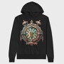 Steampunk Clock Gears, Hanorac Oversize Barbati (Unisex)