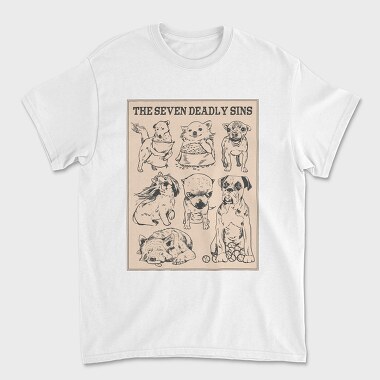 Dog Seven Deadly Sins, Tricou Barbati (Unisex)