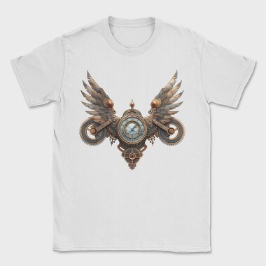 Steampunk Clock Wings, Tricou Barbati (Unisex)