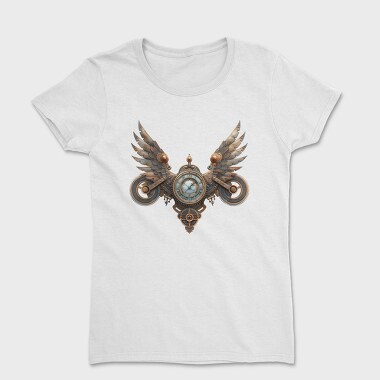 Steampunk Clock Wings, Tricou Femei