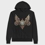 Steampunk Clock Wings, Hanorac Oversize Barbati (Unisex)