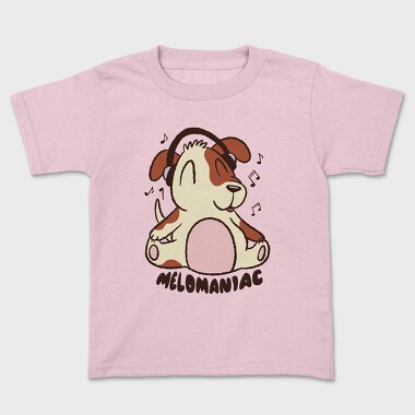 Dog With Headphones Music, Tricou Copii