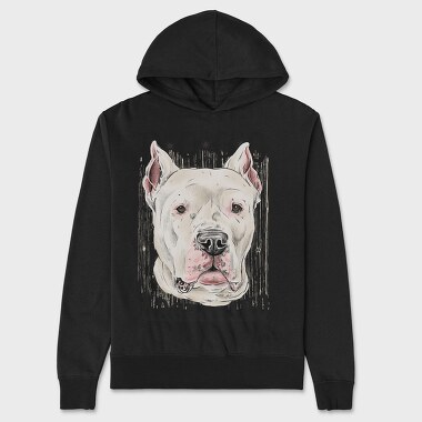 Dogo Argentino Dog Breed, Hanorac Oversize Barbati (Unisex)