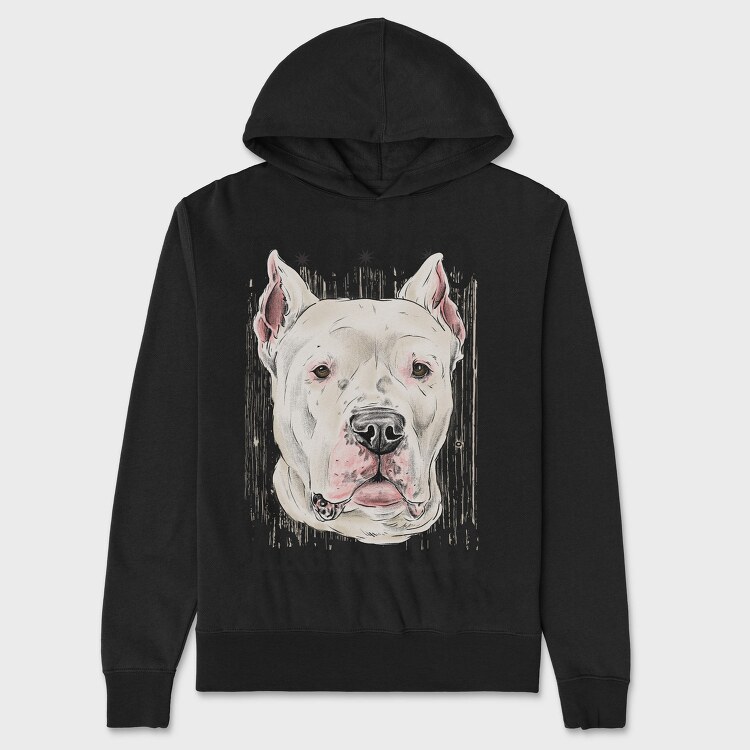 Dogo Argentino Dog Breed, Hanorac Oversize Barbati (Unisex)