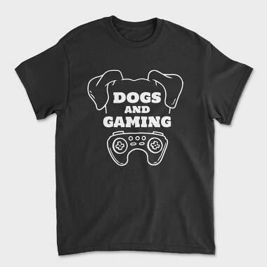 Dogs And Gaming, Tricou Barbati (Unisex)