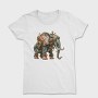 Steampunk Elephant Gears, Tricou Femei