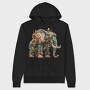 Steampunk Elephant Gears, Hanorac Oversize Barbati (Unisex)