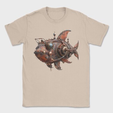 Steampunk Fish 07, Tricou Barbati (Unisex)