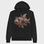 Steampunk Fish 07, Hanorac Oversize Barbati (Unisex)