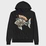 Steampunk Fish 09, Hanorac Oversize Barbati (Unisex)