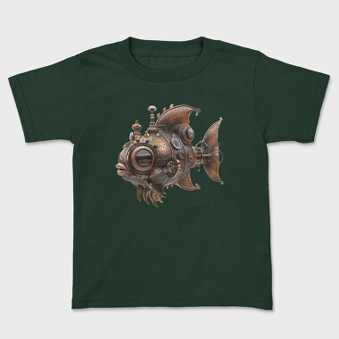 Steampunk Fish 106021004, Tricou Copii