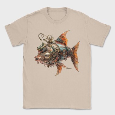 Steampunk Fish Mech, Tricou Barbati (Unisex)