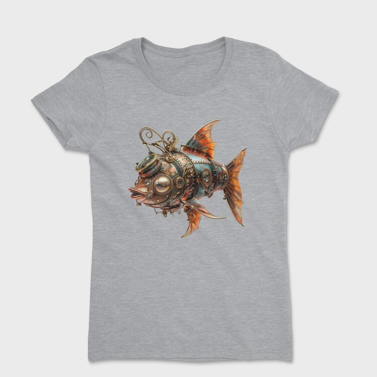 Steampunk Fish Mech, Tricou Femei