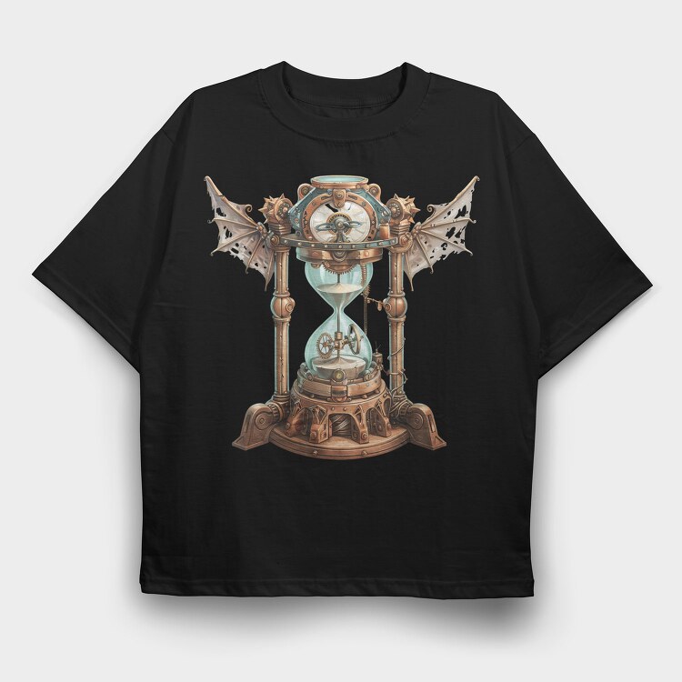 Steampunk Fly Wings, Tricou Oversize Barbati (Unisex)