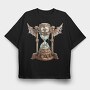 Steampunk Fly Wings, Tricou Oversize Barbati (Unisex)