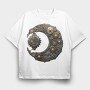 Steampunk Gears Cogwheel, Tricou Oversize Barbati (Unisex)