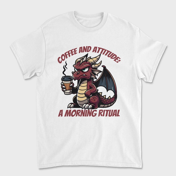 Dragon Coffee And Attitude, Tricou Barbati (Unisex)