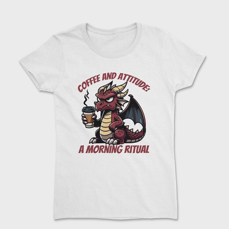 Dragon Coffee And Attitude, Tricou Femei