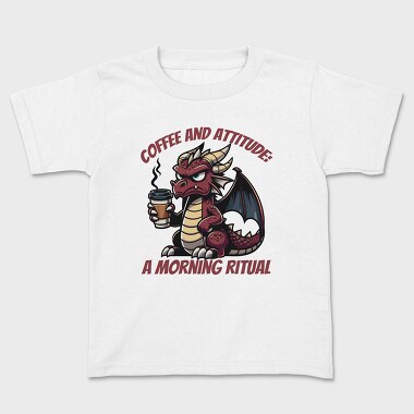 Dragon Coffee And Attitude, Tricou Copii