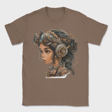 Steampunk Girl Goggles, Tricou Barbati (Unisex)