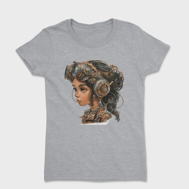 Steampunk Girl Goggles, Tricou Femei