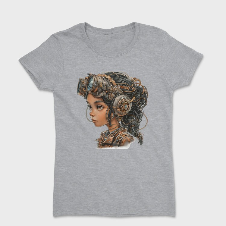Steampunk Girl Goggles, Tricou Femei