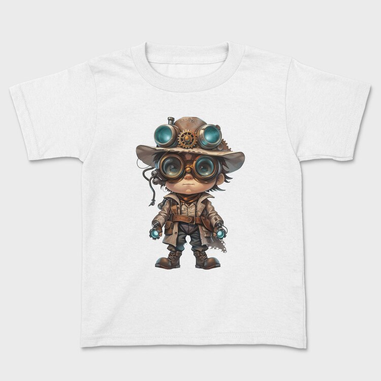 Steampunk Goggles Buster, Tricou Copii