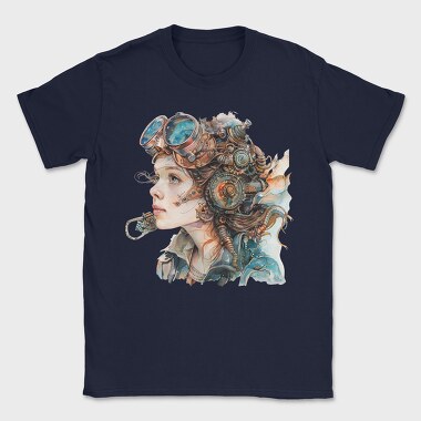 Steampunk Goggles Gear, Tricou Barbati (Unisex)