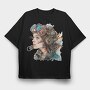 Steampunk Goggles Gear, Tricou Oversize Barbati (Unisex)
